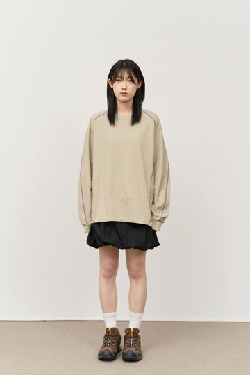 (W) Vet Striped Skirt